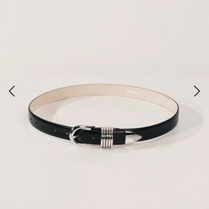 Dehanche Hollyhock Belt Black and Silver
